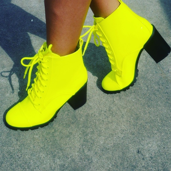 🚨ON SALE//Festival Szn//NeonYellow bootie - Picture 4 of 5
